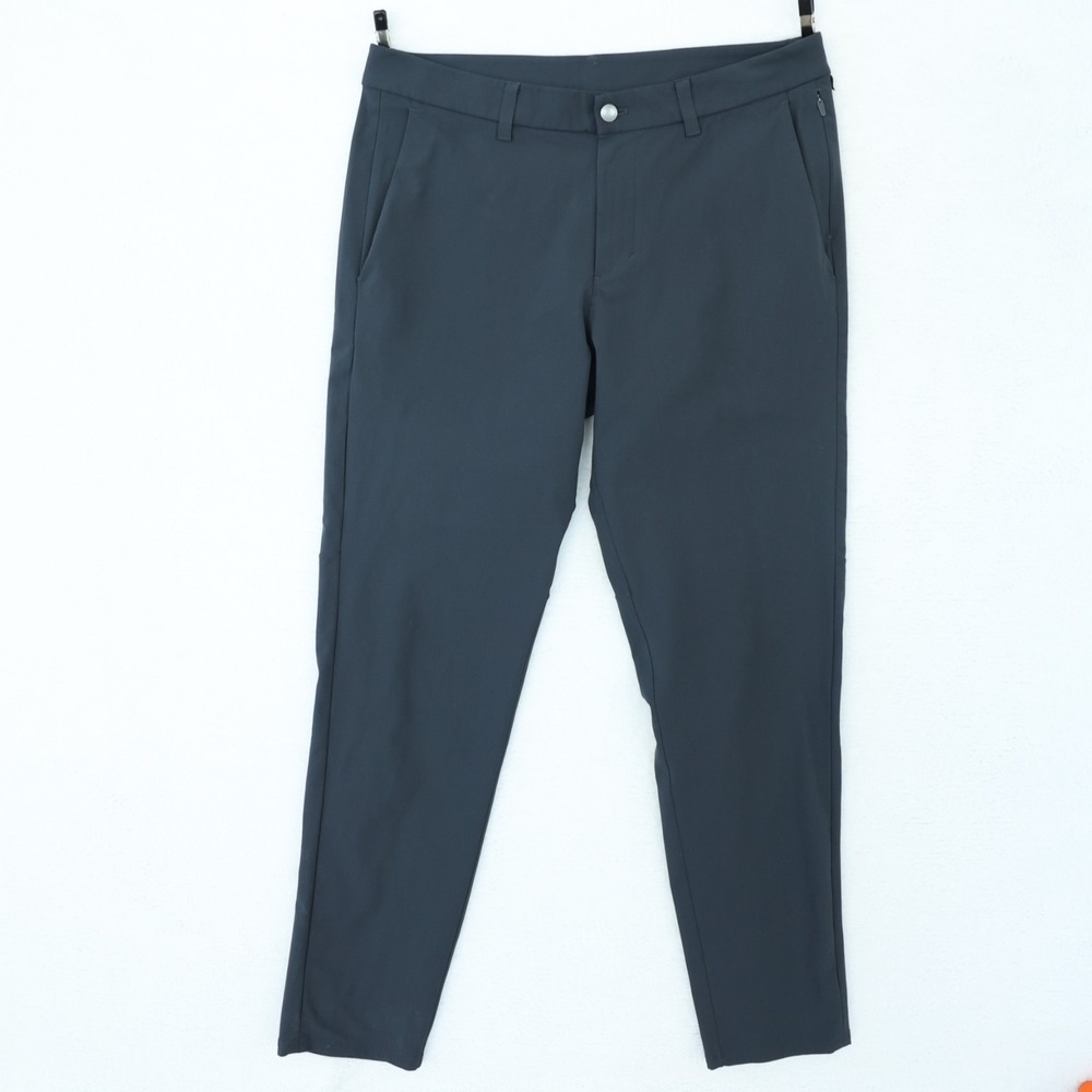 Lululemon Commission Pant Men's 34 x 31 Faded Black / Gray Slim Tapered Chino